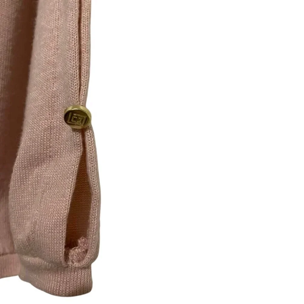 Liz Claiborne Rose Quartz Gold Button V-Neck Size XL NWT - Brand New with Tags! - Picture 6 of 13